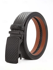 Недорогие Свадьба ACC-Мужской ремень из искусственной кожи с рисунком под карбон, регулируемый, в нескольких цветовых вариантах, идеально подходит для свадеб и в качестве подарка.