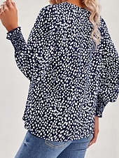 economico Serbatoio Grafico-Per donna Maglietta Stampato Floreale Casual Manica Lunga Scollo a V Top Regolari Quotidiano Uscire Weekend Nero Rosa Vino Blu marino Verde Primavera Autunno