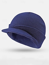 abordables Chapeaux pour hommes-Bonnet d'extérieur tricoté pour homme, disponible en plusieurs couleurs – chaud et confortable pour l'hiver et les activités de plein air