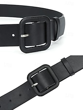 baratos Dia de São Patricio-Cinto feminino em couro sintético, diversas cores, ajuste regulável, perfeito para o Dia de São Patrício e para o dia a dia, acessório estiloso e versátil.