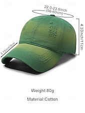 tanie Dzień Świętego Patryka-czapka baseballowa z bawełny z gradientem, unisex, ze zniszczonym wzorem, dostępna w wielu kolorach, idealna na dzień św. Patryka i do noszenia na co dzień