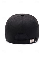 olcso Férfi kalapok-Férfi poliészter téli sapka összecsukható fülvédőkkel, több színben kapható – ideális hideg időjáráshoz és szabadtéri tevékenységekhez