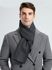 Недорогие Мужские галстуки и бабочки-мужской вязаный шарф с узором «ёлочка» — мягкий и стильный, многоцветный, идеально подходит для зимы и повседневной носки