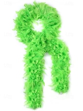 お買い得  アクセサリー-女性用マルディグラ羽毛ボア、複数の色、柔らかく軽量、カーニバルや仮面舞踏会に最適