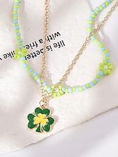  Подвеска в виде клевера в виде трилистника для женщин ко Дню Святого Патрика, изготовлена из сплава, элегантное праздничное украшение в ирландском стиле, идеально подходящее для парадов, вечеринок, встреч и праздничных торжеств.