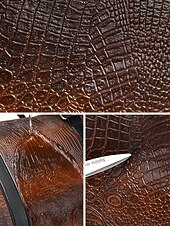 economico Borsoni da viaggio-Borsa da weekend da uomo in similpelle con motivo coccodrillo, tracolla regolabile, grande capacità, impermeabile, perfetta per gite del fine settimana e brevi viaggi di lavoro