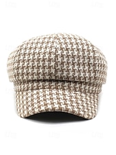 levne Dámské klobouky-Dámská polyesterová čepice s pepito vzorem – elegantní vintage design, více barev, stylová a pohodlná pro každodenní nošení