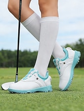 رخيصةأون أحذية جولف نسائية-Women's Golf Shoes - White &amp; Pink Stylish Athletic Sneakers with Non-Slip Sole, Cute Preppy Style for Female Golfers, Perfect for Golf Courses, Casual Outdoor Activities &amp; Daily Wear