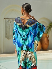 levne košile, topy a halenky-hedvábný saténový top s leopardím vzorem v džungli