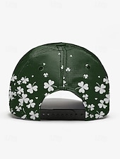 abordables Día de San Patricio-Gorra de poliéster para hombre, "Coordinador de Shenanigans" con estampado de trébol, varios colores, perfecta para el Día de San Patricio y para uso diario.