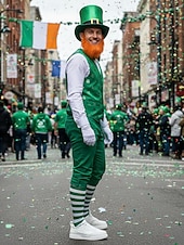  Мужские белые и зеленые повседневные кроссовки, легкие дышащие прогулочные туфли на мягкой подошве, стильные кроссовки в стиле стритвеар для повседневной носки и нарядов ко Дню Святого Патрика.