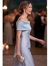 economico Abiti da sera a tubino-Linea ad A Tubino Colonna Lunghezza al pavimento Abito Formale Abito da sera Abito a mantella Abito da Sera Da principessa Abito formale Elegante Monocolore Senza Maniche Senza Spalle Matrimonio