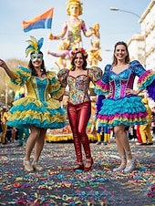 preiswerte Frauen Schuhe-Damen Mardi Gras Glitzer Mary Jane Schuhe – Funkelnde Doppelriemen Niedrigblockabsätze festliche Karnevalsparty-Fußbekleidung für Umzugsteilnehmer Tänzerinnen und Feier-Outfits
