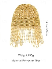 voordelige Accessoires-Dames Mardi Gras Beade Hoofddoek met Plastic Kralen Meerdere Kleuren Elegante Ontwerp Perfect voor Carnaval  Masker Bals