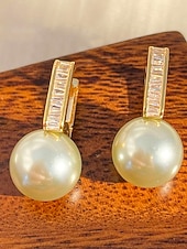 voordelige Huwelijk ACC-dames oorbellen van imitatieparels van legering - elegant ontwerp in meerdere kleuren, perfect voor bruiloften en dagelijks gebruik