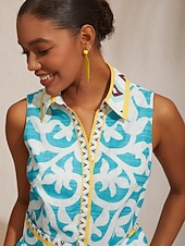  Maxikleid mit Hemdkragen, Gürteltasche