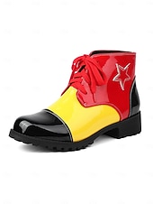 Χαμηλού Κόστους Γυναικεία παπούτσια-Γυναικεία Μαρντί Γκρά Κόκκινα Παπούτσια Πρόσω خلف Παπούτσια Μασκέ για Καρναβαλικό Κόσμο Κλόουν Κοσπλέι  Χάλοουιν
