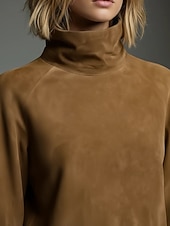 ieftine Rochie boho vestică-Pentru femei Rochie Mini Rochie teacă Rochie tip Bandage Vacanță Casual Vacanță Petrecere Stradă Fit regulat Simplu Guler Pe Gât Negru Maro Verde militar Toamnă