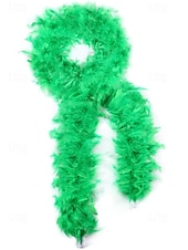 お買い得  アクセサリー-女性用マルディグラ羽毛ボア、複数の色、柔らかく軽量、カーニバルや仮面舞踏会に最適