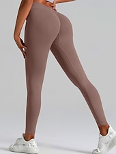economico Leggings semplici-Per donna Chinos Leggings Streetwear Casual Athleisure Lunghezza intera Vita media Semplice Elastico in vita Traspirante Elasticizzato Quotidiano All'aperto Vacanza Viola Nero Blu reale Fuschia