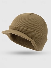 abordables Chapeaux pour hommes-Bonnet d'extérieur tricoté pour homme, disponible en plusieurs couleurs – chaud et confortable pour l'hiver et les activités de plein air