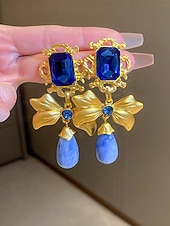 voordelige Accessoires-Dames Mardi Gras Multi-Stijl Gouden Legering  Kristallen Hangers – Luxe Retro Accessoire voor Carnaval en Themapartijen