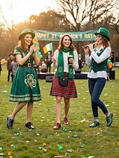  Γυναικεία πράσινα παπούτσια Oxford από ψεύτικο κροκόδειλο – φλατ παπούτσια με χαμηλό τακούνι και κορδόνια για την παρέλαση της ημέρας του Αγίου Πατρικίου, ιρλανδικά ρούχα φεστιβάλ &εορτασμοί διακοπών