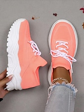 ieftine Pantofi de dama-Teniși verzi Flyknit pentru femei - pantofi casual confortabili cu design șireturi, ideali pentru evenimente de Ziua Sfântului Patrick, plimbări zilnice, comisioane în aer liber și întâlniri casual