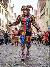 billiga Kvinno skor-Damernas Mardi Gras Glittrande Paljetterstövlar med Blockklack Trendig Stjärndesign Bekväm Passform Idealiska för Karneval eller Fester