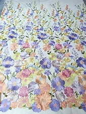  A-Line Tea Length Cocktail Dresses Elegant Vintage Floral Half Sleeve Off Shoulder Garden Party Wedding Pocket Satin Lace Cowl Back with Embroidery Pocket