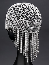 voordelige Accessoires-Dames Mardi Gras Beade Hoofddoek met Plastic Kralen Meerdere Kleuren Elegante Ontwerp Perfect voor Carnaval  Masker Bals