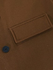 halpa Miesten trenssitakki-Miesten Talvitakki Fleecetakki Päällystakki Pitkä trenssitakki Trenssitakki Päivittäin ulko- Syksy Talvi Polyester Pidä lämpimänä Päällysvaatteet Vaatetus Klassinen Vapaa-aika Tavallinen Tasku
