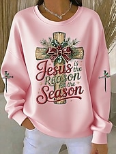 levne Humor a citáty mikiny-Dámské Pullover Mikiny Tisk Grafika Písmeno Na běžné nošení Dlouhý rukáv Tričkový Běžné topy Ležérní ulice Na den Vodní modrá Bílá Světlá růžová Rubínově červená Oranžová Podzim Zima