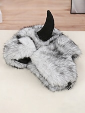 preiswerte Zubehör-Männliche warme Kunstpelzhorn Mardi Gras Hut | Multi-Farben Tier/Dämon Stil Bomber-Cap | Perfekt für Karneval Maskerade  Kostümpartys