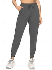 זול מכנסיים ישרים-בגדי ריקוד נשים מכנסי טרנינג מכנסיים מחודדים צ'ינו אופנתי סגנון רחוב יום יומי באורך מלא מותן בינונית אחיד שרוך כיס קומפורט נוח מיקרו-אלסטי יומי בָּחוּץ חופשה אפור כהה שחור לבן יין אביב סתיו חורף רגיל