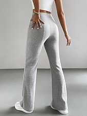 Χαμηλού Κόστους Γιόγκα κολάν &amp; καλσόν-Γυναικεία φωτισμένα κολάν Παντελόνια γυμναστικής Γιόγκα κολάν Έλεγχος κοιλιάς Ψηλή Μέση Αθλητικά Πιλάτες Παντελόνια Φούστες Συμπαγές Χρώμα Μαύρο Καφέ Γκρίζο Αθλητισμός Ρούχα Γυμναστικής