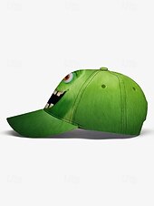 baratos Chapéus Masculinos-Boné de beisebol masculino com estampa divertida de monstrinhos, disponível em várias cores, perfeito para uso casual e no dia a dia.