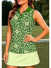  Svatý Patrik Dámské Rostliny Květiny Trávová zelená Cvičební tílko Topy Tričko Sportovní košile Bez rukávů Sportovní Květinový UPF50+ Odolná proti UV záření Trenér Tanec Prodyšné Pilates Kostýmy pro
