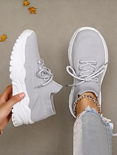 ieftine Pantofi de dama-Teniși verzi Flyknit pentru femei - pantofi casual confortabili cu design șireturi, ideali pentru evenimente de Ziua Sfântului Patrick, plimbări zilnice, comisioane în aer liber și întâlniri casual