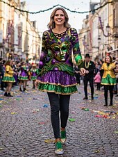 levne Dámská obuv-Dámské fialové třpytivé slip-on tenisky na Mardi Gras – Třpytivé boty pro hudební festivaly karnevalové párty a výrazné pouliční oblečení