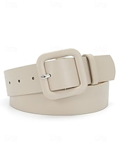 baratos Dia de São Patricio-Cinto feminino em couro sintético, diversas cores, ajuste regulável, perfeito para o Dia de São Patrício e para o dia a dia, acessório estiloso e versátil.