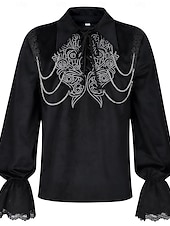 tanie Najfatalniejszy-Średniowieczne Renesansowa Steampunk Wymyślny kostium Koszula Wampir Królewski strój Strój na bal maskowy Męskie Fantasy Halloween Karnawał Spektakl LARP Ren Faire Dla dorosłych Koszula