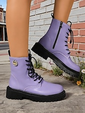 cheap Women's Shoes-Women's Green Lace-up Boots with St. Patrick's Day Vibe – Stylish Durable Boots with Sturdy Soles, Ideal for Parades, Outdoor St. Patrick's Day Celebrations and Festive Adventures