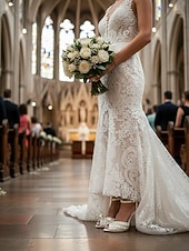 Недорогие Невеста-женские туфли на шпильке, украшенные жемчугом — элегантные свадебные туфли с ремешком на щиколотке и открытым носком