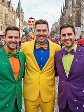 cheap Accessories-Men's Sequin Bow Tie, Polyester Material, Available in Multiple Colors, Perfect for Carnival &amp; Masquerade Balls, Fun &amp; Festive Accessory