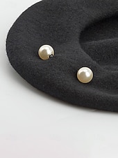 cheap Women's Hats-Women's Polyester Faux Wool Beret – Pearl Decoration, Multiple Colors, Elegant and Stylish for Fall and Winter Fashion