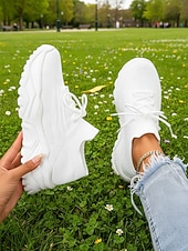 ieftine Pantofi de dama-Teniși verzi Flyknit pentru femei - pantofi casual confortabili cu design șireturi, ideali pentru evenimente de Ziua Sfântului Patrick, plimbări zilnice, comisioane în aer liber și întâlniri casual