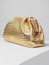 economico Matrimonio ACC-pochette da donna in similpelle con motivo intrecciato in rilievo, vari colori, design elegante per matrimoni ed eventi serali