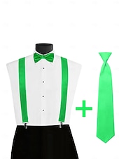 ieftine Accesorii-borsetă bărbătească cu trifoi verde de Ziua Sfântului Patrick, bretele &amp;set de accesorii – echipament de festival cu bandă pentru cap, benzi pentru brațe și ochelari