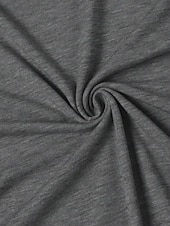 billiga Blommig t-shirt-Dam T-shirt Mönster Blommig Grafisk Växter Mode Stylish Klassisk Långärmad Rund hals Vanliga toppar Dagligen Helgen Grå Sommar Vår Höst
